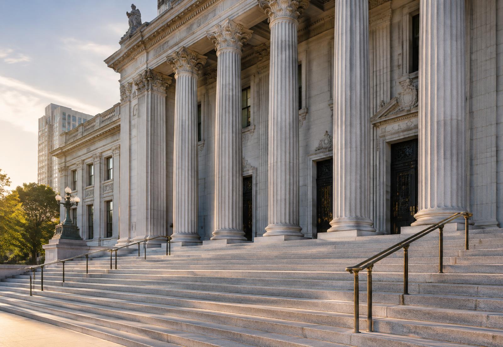 Courthouse steps