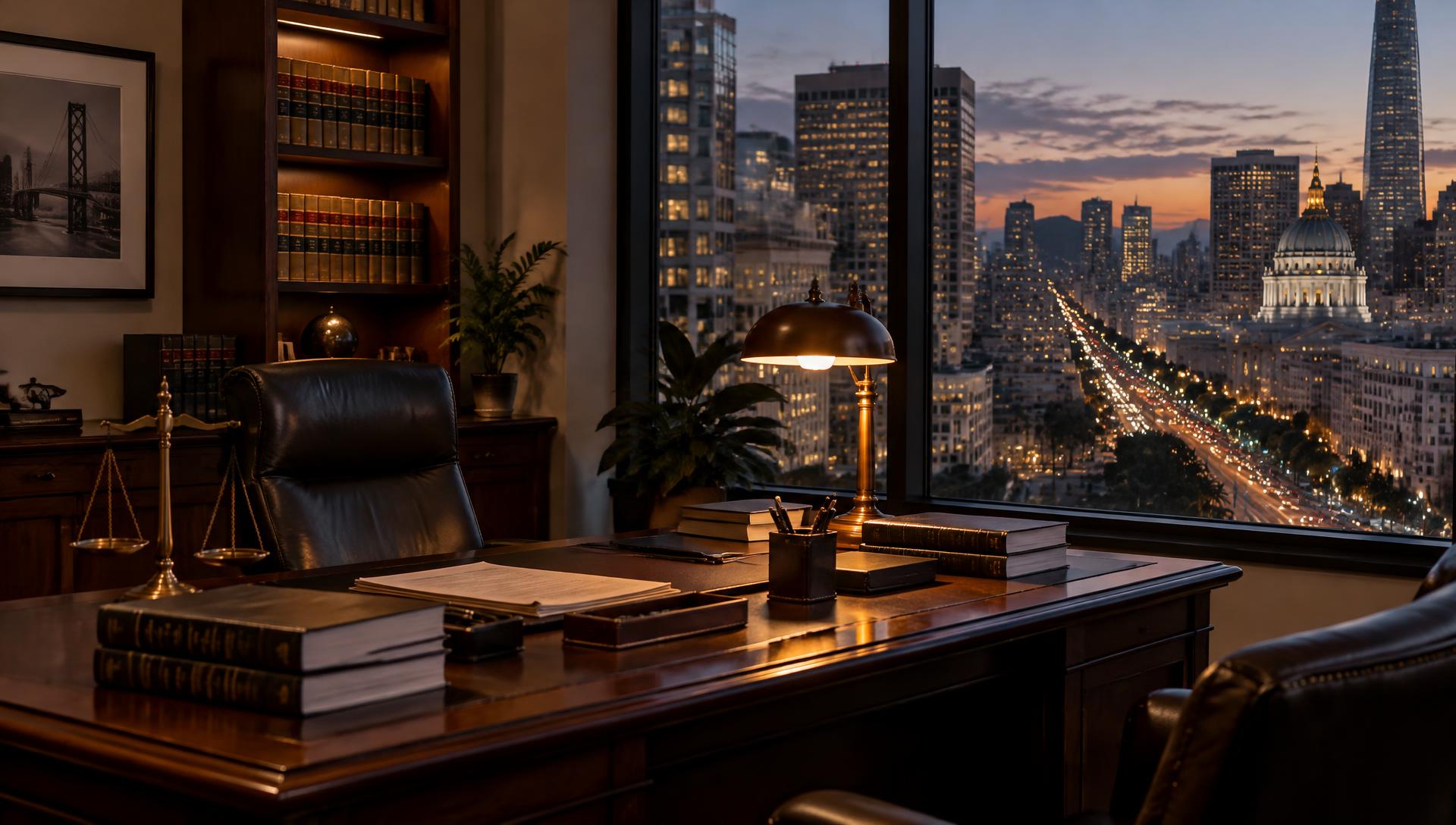 Owens Defense law office overlooking Market Street, San Francisco